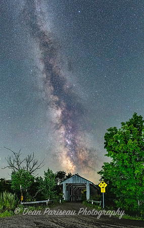 DP_NWG-153 Milky Way Over Scribner Covered Bridge