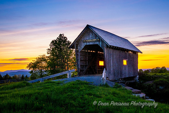 DP_NWG-201 Summer Sunset at AM Foster Covered Bridge