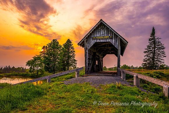 DP_NWG-207 Stunning Sunset at AM Foster Covered Bridge