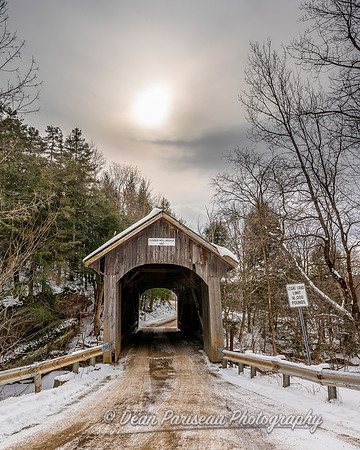 DP_NWG-235 Hazy Winter Sun at Lumber Mill Covered Bridge