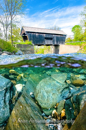 916 Clear Water at Warren Covered Bridge