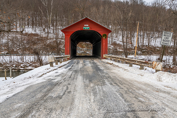 Arlington Covered Bridge Winter 1 Arlington VT